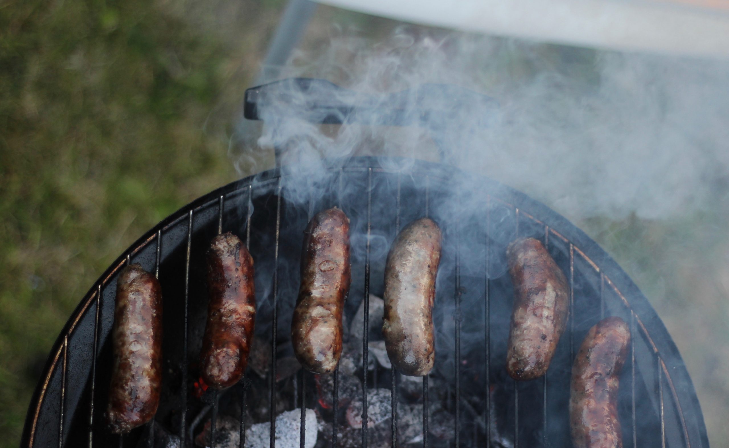 beach bbq sausages