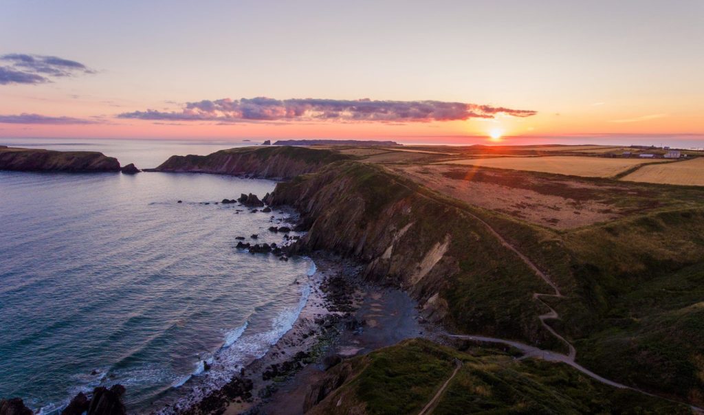 Coastal Path Walks Sunset