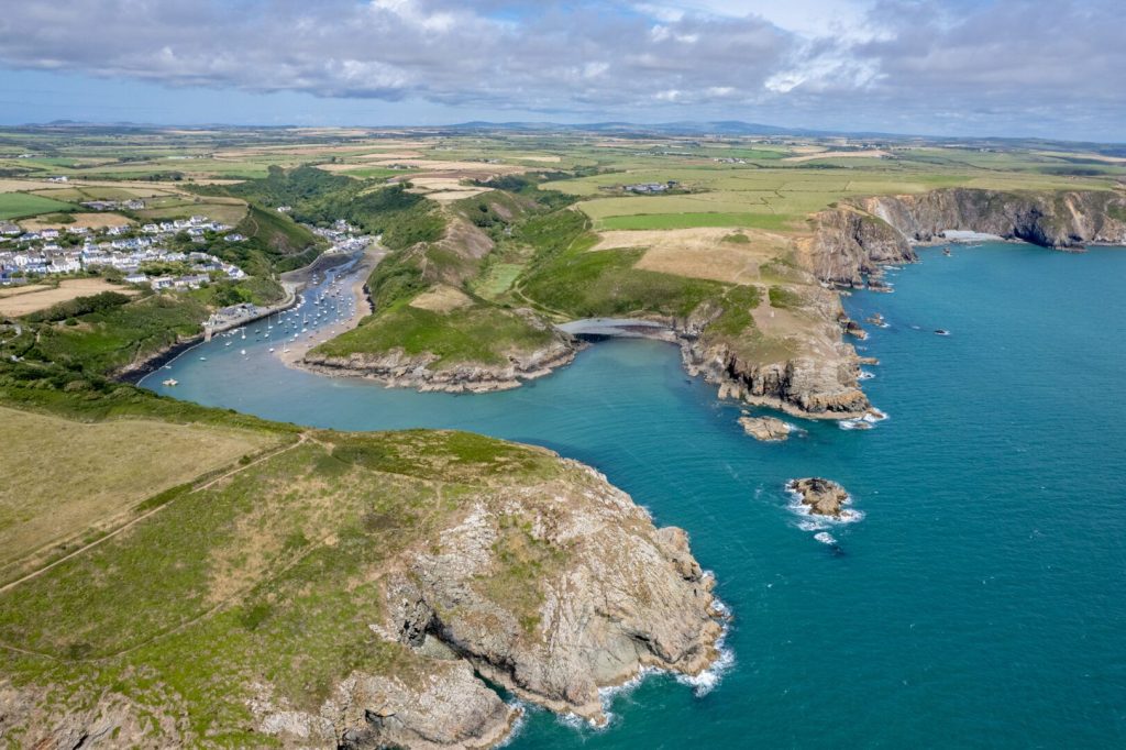 Coastal Path Walks Aerial View